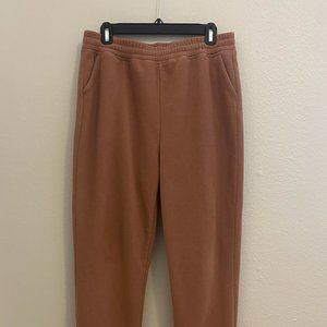Women's M Beyond Yoga WFH Sweatpant Sepia Brown
